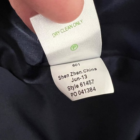 Lilly Pulitzer Ruthy Dress True Navy Metallic Boucle Fit Flare size 2 - Picture 12 of 13